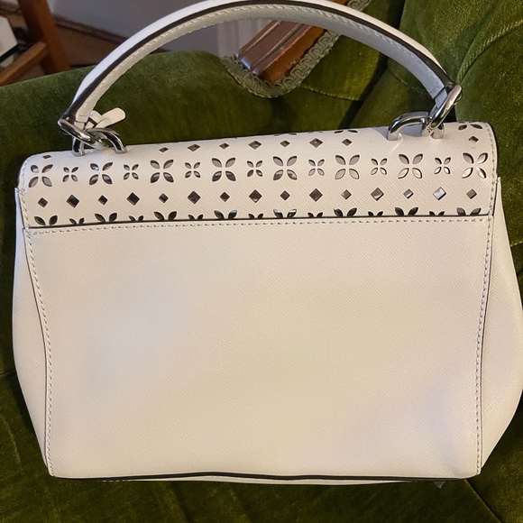 Michael Kors Ava - Extra Small Leather Satchel - White - Picture 2 of 7